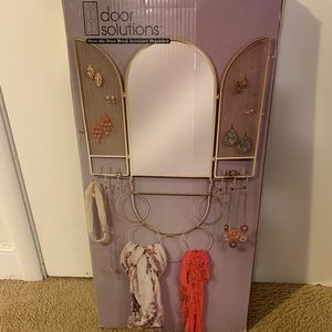 Door Solutions over the door mirror/organizer